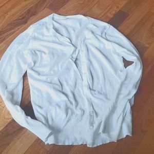 White old Navy girls cardigan